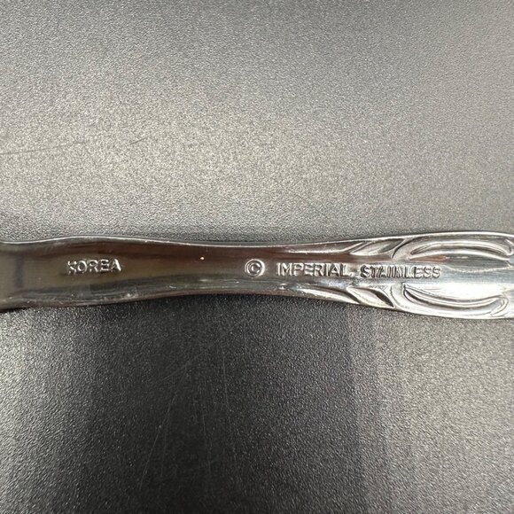 Vintage Flatware Set Royal Baroque Imperial Stainless Korea 1970s Lot Of 19 - Picture 3 of 8